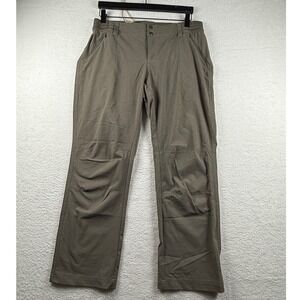 KUHL Women Pants Hiking Zip Pockets Drawstring Pockets 17S Olive‎ Green sz 12